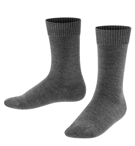 Falke Tagessocke Comfort Wool (hautschmeichelnde Baumwolle) dunkelgrau Kinder - 1 Paar, Größe: 19-22