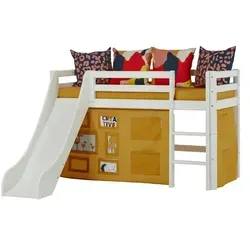 Hoppekids Vorhang für Spielbett 70x160  Creator , gelb , Maße (cm): B: 300 H: 72