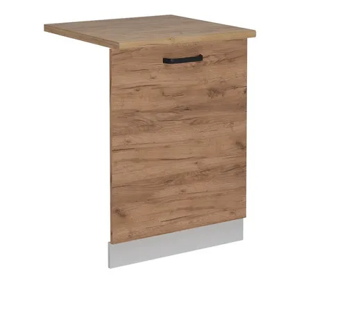 Vicco Frontblende R-Line, Goldkraft Eiche/Weiß, 60 cm - Sockelblenden für Geschirrspüler, verleiht Ihrer Küche Eleganz und Modernität, individuell konfigurierbar für ein maßgeschneidertes Küchendesign.