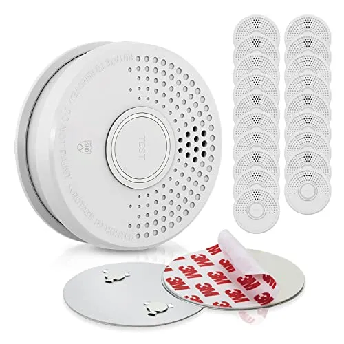 SHD by OneConcept Rauchmelder 20er-Set - Rauchmelder für Küche, Büro und Wohnwagen, zuverlässige Brandwarnung mit 85dB-Alarm, einfache Montage dank Magnethalterung und Batteriebetrieb.