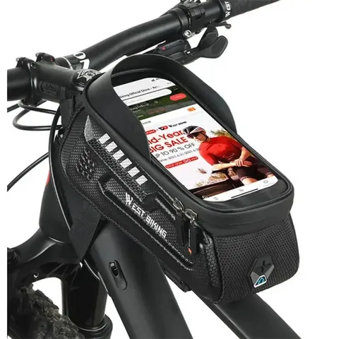 Sport-Knight® Handy-Rahmentasche Fahrrad Rahmentasche Oberrohrtasche wasserdicht, für Mountainbike 1,8L