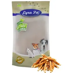 Lyra Pet® Kaustangen mit Hühnerbrust 1 kg - Hundefutter, schmackhafte und fettarme Kaustangen mit Hühnerbrust für gesunde Zahnpflege und Kauvergnügen, ideal für alle Hunderassen.