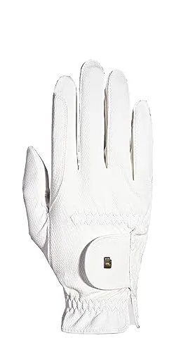 Roeckl Sports Reithandschuh ROECK-Grip JUNIOR, Kids Sommer Handschuh, Weiß 5