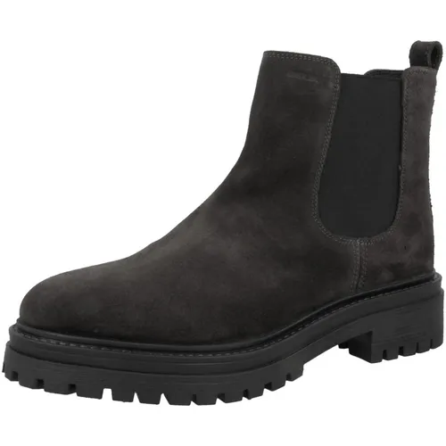 Geox Damen D Iridea B Stiefeletten - Atmungsaktive Eleganz - Stylische Stiefeletten mit 5 cm Absatzhöhe und innovativem Sohlen-System für optimalen Tragekomfort. Der Gummizug ermöglicht einen schnellen und einfachen Einstieg.