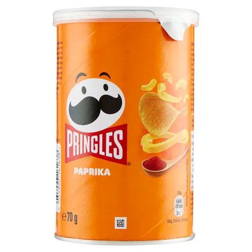 Pringles Paprika,Salziger Snack mit Paprika Geschmack,Kartoffelchips 70g