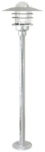 Nordlux 74528031 Agger Pollerleuchte E27 - Witterungsbeständig - Lampen - Traditionelle Pollerleuchte aus verzinktem Stahl, ideal für nordisches Klima. Geeignet für Energiesparlampen und LED-Leuchtmittel.