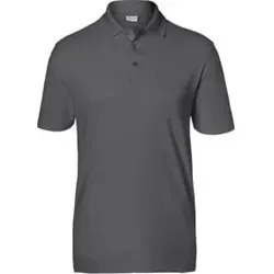 Kübler Polo SHIRTS anthrazit Form 5126 Größe XS - Hochwertiges Polo-Shirt mit 3er-Knopfleiste und Strickkragen. Ideal für den professionellen Einsatz, mit Aufhängebändern für praktische Trocknung.