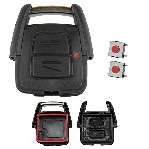 KONIKON Schlüssel Gehäuse Funk Fernbedienung Ersatz + 2X Taster Autoschlüssel Mikrotaster Neu passend für OPEL Astra Agila Corsa Meriva Omega Zafira