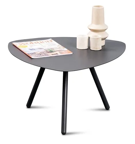 XORA Beistelltisch MIRA - Modernes Design in Anthrazit - Couchtisch mit robustem Metallgestell, ideal für stilvolle Akzente und praktischen Stauraum in jedem Raum.