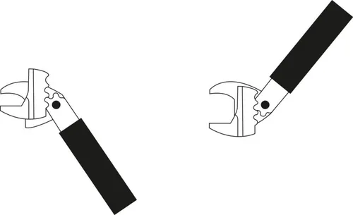 Rothenberger ROTORQUE Aircon - Schraubenschlüssel für das fachgerechte Anziehen von Bördelmuttern bis 32 mm, mit ablesbarem Drehmoment und normgerechter Anziehung gemäß EN 378-2:2008-06.