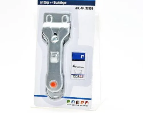 Glasschaber 4 Ersatzklingen Feldschaber Glaskochfeldschaber Reinigungsschaber