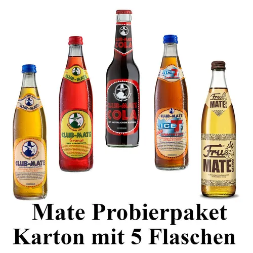 Mate Probierpaket 5 Flaschen inkl. Mehrweg Pfand