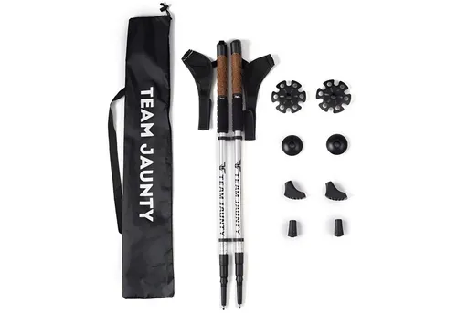 Sport-Knight® Wanderstöcke Nordic Walking Faltbare ergonomische Wanderstöcke, Aluminium Legierung