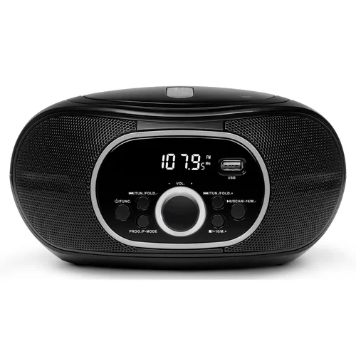 Medion® LIFE® Boombox E65711 - Tragbares Radio - Radios mit 12 W RMS Gesamtleistung und vielseitigen Funktionen wie CD-Player und USB-Anschluss, ideal für Musikliebhaber unterwegs.