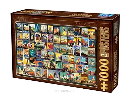 Unbekannt VC02 Puzzle 1000 Teile - Vintage Collage - Travel
