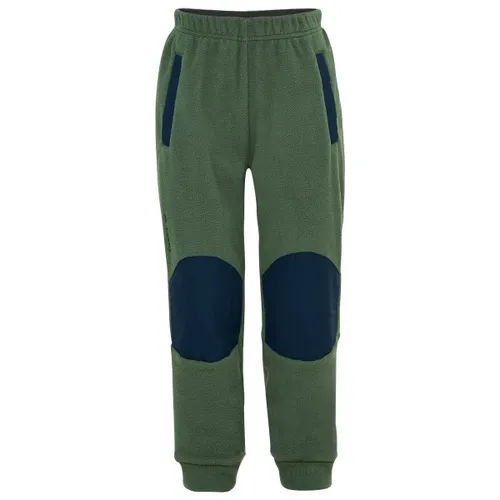 VAUDE Kinder Pulex Pants - Outdoorhosen aus nachhaltig recyceltem Material, ideal für gemütliche Tage und empfindliche Kinderhaut, mit praktischen Details wie verstärkten Knien und elastischen Abschlüssen.