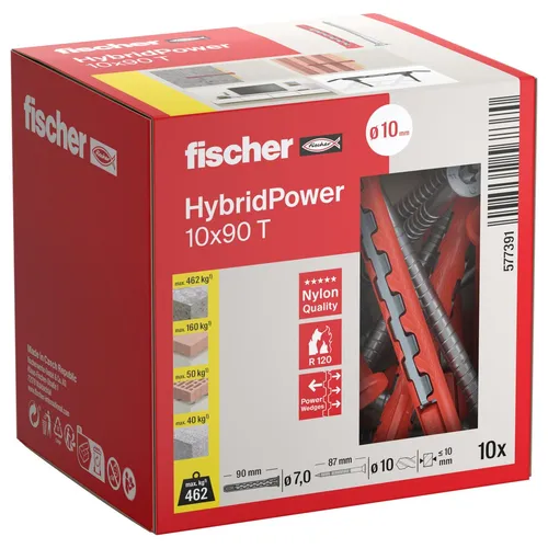 Fischer 577391 HybridPower Dübelset 90 mm  10 St.