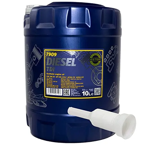 Motoröl Motor Öl MANNOL Diesel TDI 5W-30 API SN/CH-4 10 Liter mit Ausgießer
