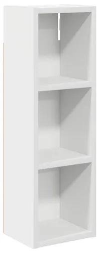 vidaXL Badezimmerspiegelschrank Weiß 20 x 16 x 62,5 cm - Praktischer Wandschrank aus Holzwerkstoff mit eleganter weißer Oberfläche. Ideal für die Aufbewahrung im Badezimmer und platzsparend mit kompakten Maßen.