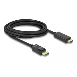 Delock Displayport-HDMI Kabel, 3,0m, vergoldet, schwarz