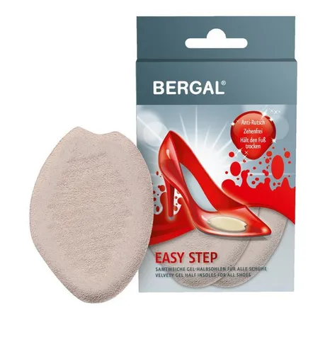 Bergal Gelpolster Easy Step - rutschfesten Gel-Halbsohle