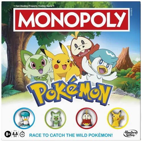 Monopoly Pokémon Edition Board Game Ages 8 and Up 2 to 4 Players (US IMPORT)