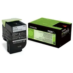Lexmark Toner 70C20K0 702K Schwarz - Originaltoner für ca. 1.000 Seiten, höchste Druckqualität für Lexmark CS Serien