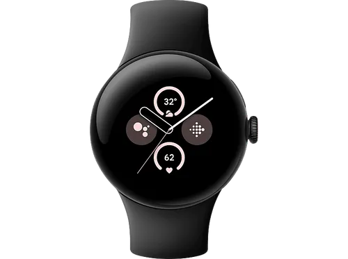 Google Pixel Watch 2 LTE - Schwarz, Fitness-Tracking, Stressbewältigung und 6 Monate Fitbit Premium inklusive