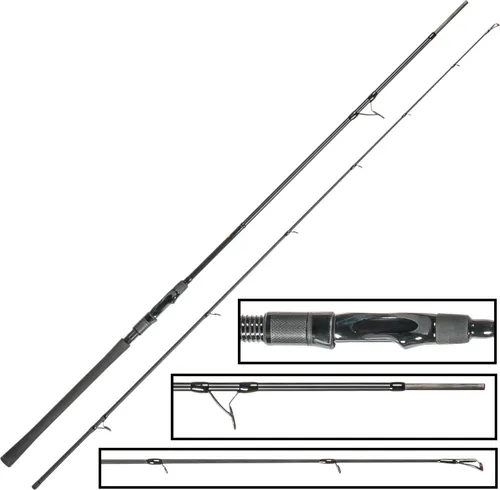 Zeck All Black Spinnrute 2,40m 80g von Zeck Fishing