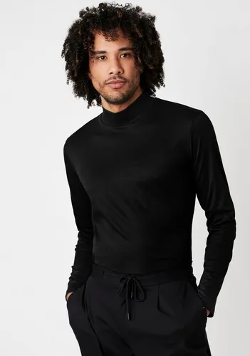 DESOTO Rollkragenshirt Jersey Langarm - Stretch-Qualität in Schwarz XXL - Herren-Shirt aus 100% Baumwolle in Slim Fit, bietet höchsten Tragekomfort dank Stretch-Qualität und ist ideal für lässige Outfits.