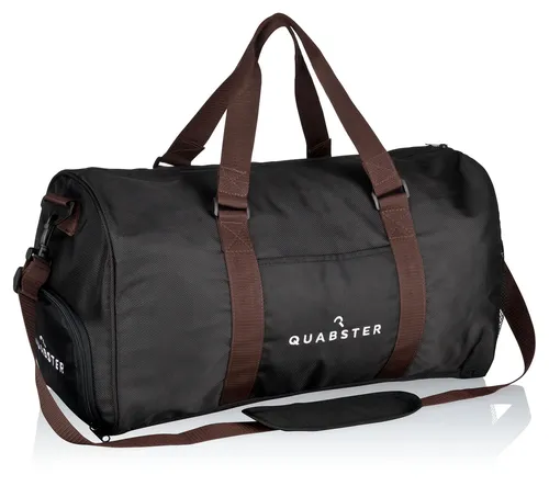 Quabster Unisex Sporttasche 40L | durchdachte Aufteilung in schwarz