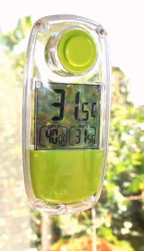 Thermometer solarbetrieben, für innen oder iußen