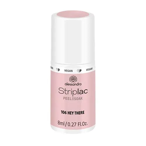 alessandro Striplac UV-Nagellack Hey There – Schonend und langanhaltend – Einfache Entfernung dank Peel-Off-Technologie – Vegan und tierversuchsfrei – 8 ml