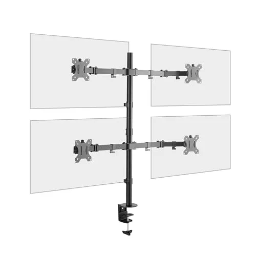RICOO Monitor-Halterung TS2811 für 4 Monitore - Vielseitige Monitor-Halterung für bis zu 4 Bildschirme (13