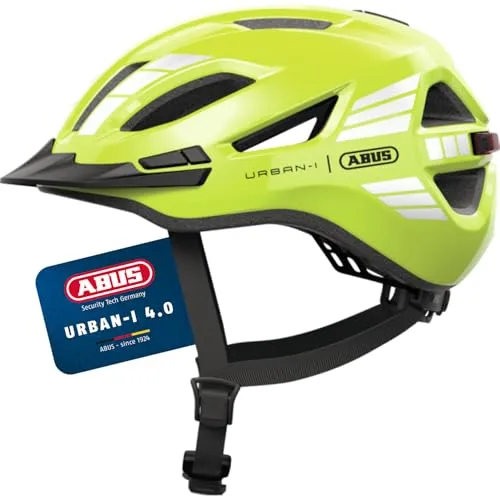 ABUS Urban-I 4.0 Fahrradhelm mit Rücklicht in gelb von ABUS
