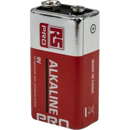 Produktbild RS PRO RS 9V Alkaline Battery 15 Pack (15 Stk., PP3, 550 mAh) (8264435)