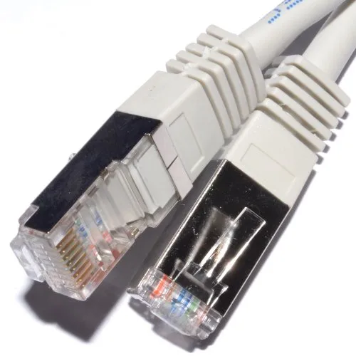 Netzwerk CAT5e FTP Ethernet LAN Abgeschirmtes Patchkabel Kabel Anschlusskabel 5 m Grey [5 Meter/5m]