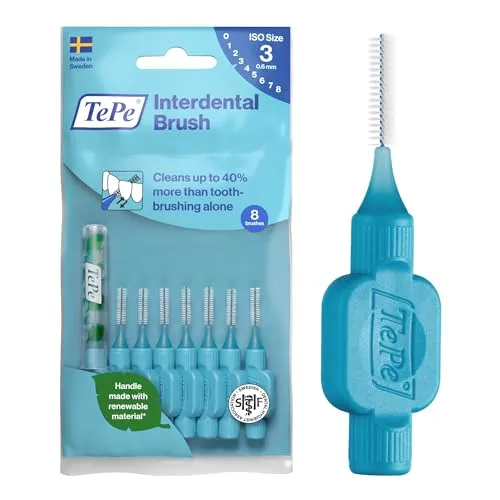 TePe Interdentalbürste Original, Blau, 0,6 mm, 8 Stk.