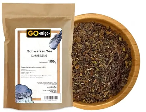0,1kg DARJEELING schwarzer Tee 100g - GOmigo
