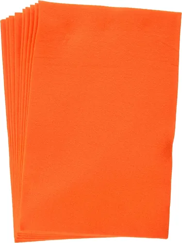 folia Bastelfilz (B)200 x (H)300 mm 150 g/qm orange 10 Stück