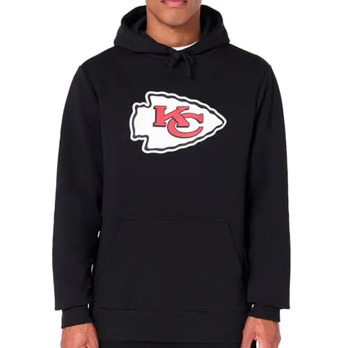 New Era Kansas City Chiefs NFL Team Logo Hoody - XL - Sportfan Sweatshirts & Hoodies für echte NFL-Fans | Stylischer Kapuzenpullover mit Teamlogo-Print und praktischer Kängurutasche, aus hochwertigem Material für besten Tragekomfort.