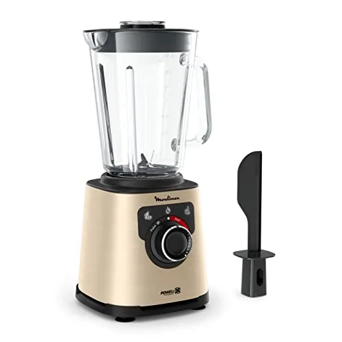 Moulinex PerfectMix Standmixer LM871A10, 1200 W - Standmixer mit Powelix-Klingentechnologie für 30 % schnellere Leistung, 1,5 l Glasschüssel, einfache Reinigung und hochwertige Materialien für perfekte Ergebnisse.