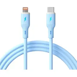 Kabel USB type C / Lightning 1m AK-USB-72 30W Silikon Blau - Blau