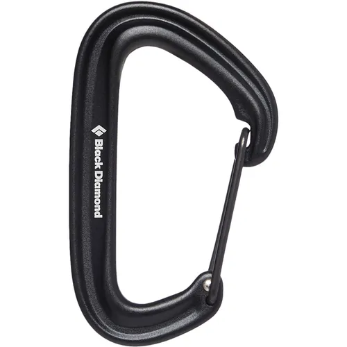 Black Diamond Litewire Karabiner (Größe One Size, schwarz)