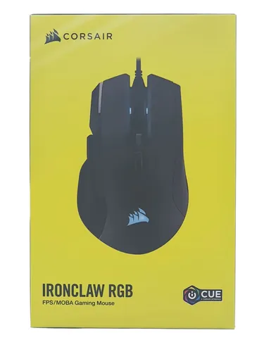 CORSAIR IRONCLAW RGB Gaming Mouse - 18.000 DPI, 7 programmierbare Tasten, ideal für große Hände und eSports-Qualität mit RGB-Beleuchtung