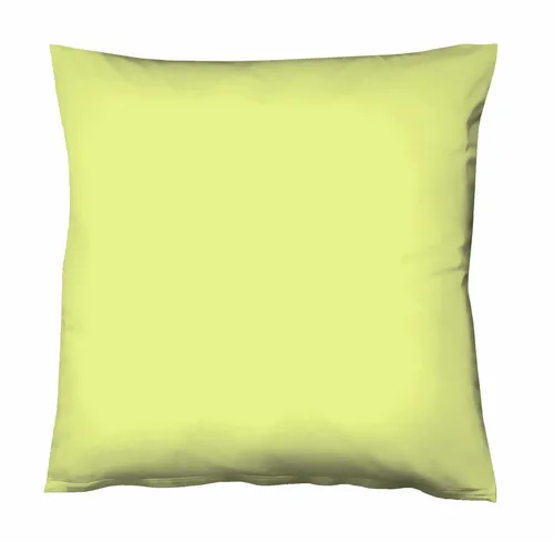Fleuresse Uni-Satin-Bettwäsche in Apfelgrün - Bettwaren aus 100% Baumwolle, pflegeleicht und waschbar bei 60 Grad, ideal für einen frischen Look in Ihrem Schlafzimmer.