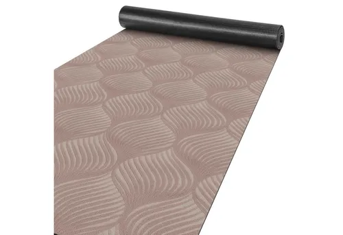 ANRO Küchenläufer Teppichläufer Läufer Textil BAKER Premium, Eckig, Bodenläufer 100x100cm Blatt Braun pflegeleicht