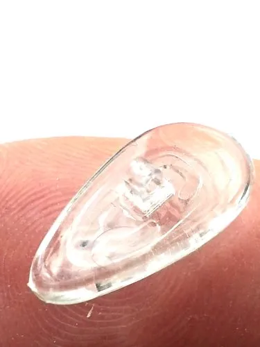 Paare 17 mm / 0.7'' Tropfenform Silikon Brillen Nasenpads / Brillenpads Schraub System 10