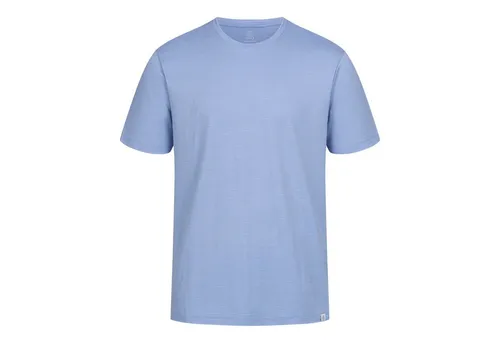 Tom Fyfe T-Shirt TOM FYFE Merino T-Shirt Regular Fit Steel Blue / L