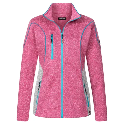 Rock Creek Damen Fleecejacke – Stilvolle Übergangsjacke in Pink XXL - Outdoor Fleecejacke für Damen mit Stehkragen und praktischen Seitentaschen, ideal für jede Jahreszeit und sorgt für warmen Komfort bei Ihren Abenteuern.